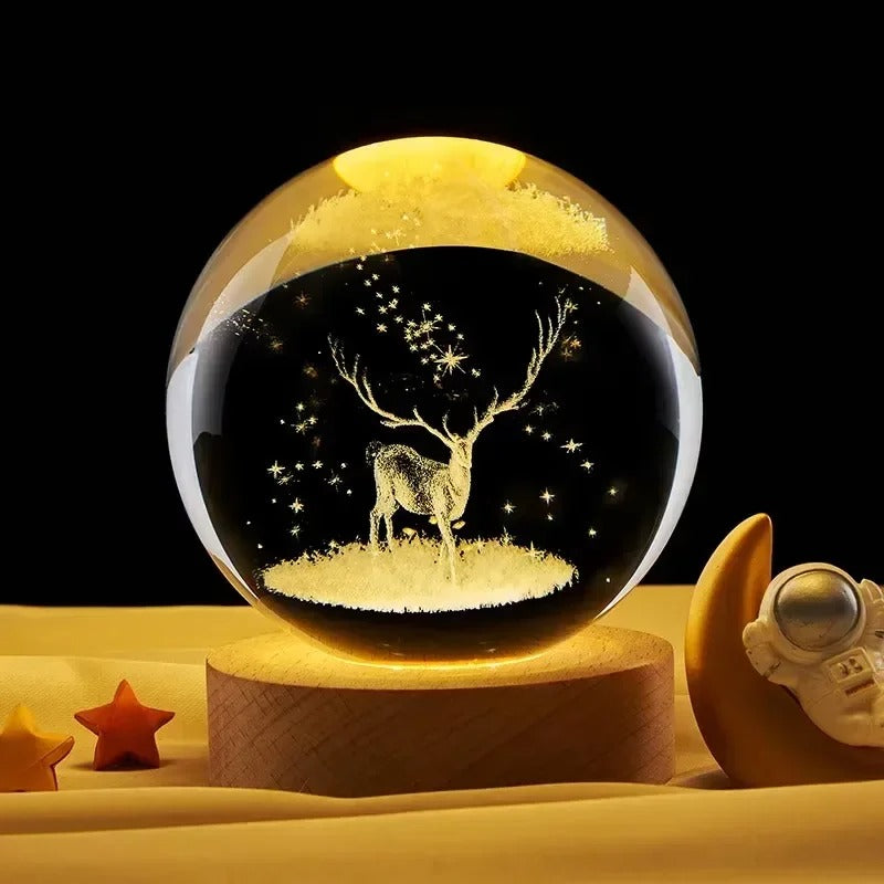 3D Crystal Ball Night Light – A Gift That Shines Bright