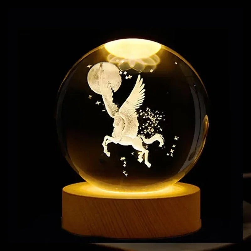 3D Crystal Ball Night Light – A Gift That Shines Bright