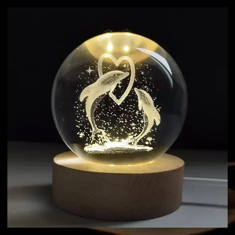 3D Crystal Ball Night Light – A Gift That Shines Bright