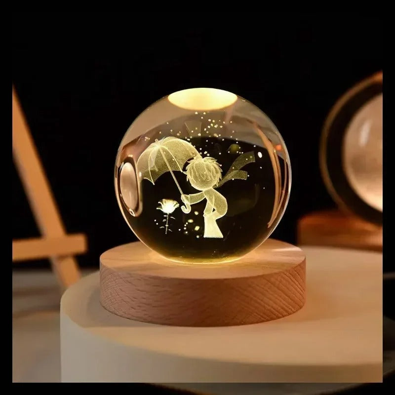3D Crystal Ball Night Light – A Gift That Shines Bright